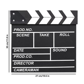 Film Flap, Director Flap Scene Acrylic Film Flap, Film Props, Synchronous Flap, Clapperboard Film Flap for Shoot Props, TV Series, Commercials