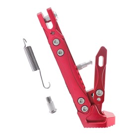 Adsspro Universal CNC Aluminum Alloy High Quality Motorcycle Adjustable Kickstand Accessories Motor Scooter Modified Tripod Holder Kickstand Foot Side Support Stand Motor Motorbike Dit Pit Bike