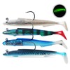 Njord Kalastus Rubber fish with jig head selectable 15 cm,