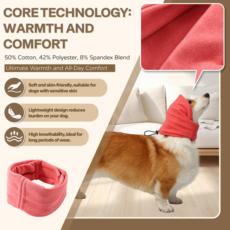 AOOLMOL Dog Head Ear Warp Relief Ear Muffs Noise Protection