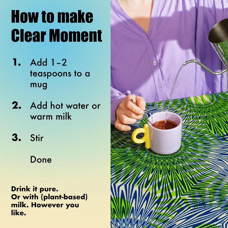 Chikko Clear Moment Mushroom Coffee Latte Mix with Reishi, Lion’s