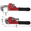 Small Pipe Wrench, 6 Inch Adjustable Plumbers Wrench Mini Plumbing