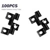 100Pcs Composite Decking Clips,Hidden Fixing Fasteners Metal Clips Anticorrosive Decorative