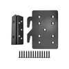 Bed Frame Post Double Hook Slot Hardware Attachment Bracket，Bed Rail