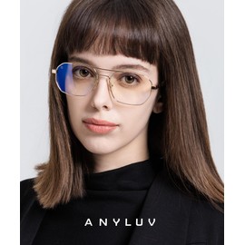 ANYLUV Blue Light Glasses for Woman/Men, Blue Light Blocking Glasses Women Computer Gaming Glasses for Eye Protection
