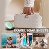 Fychuo Travel Soap Sheets Portable Soap Flakes Box Backpacking Essentials