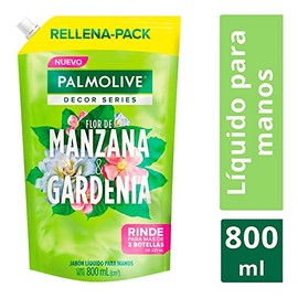 Palmolive Decor Series Jabón Líquido Para Manos Flor De Manzana & Gardenia 800 Ml, Color, 800 Ml, Pack Of/Paquete De