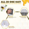 Three Layer Ventilated Beekeeping Veil in Round (White)