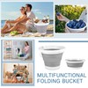 Pickmesh 2 Pack Collapsible Bucket Wash Basin Set 10l Cleaning