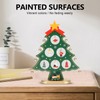 Wooden Christmas Tree Desktop Ornament Shatterproof Safe Eco Friendly Wooden