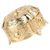 Metal Jewelry Box Innovative Light Luxury Shell Flower Round Trinket