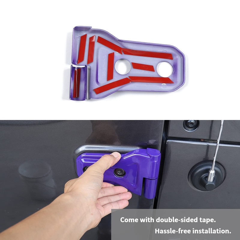 JeCar Door Hinge Cover Trim Exterior Accessories Compatible with Jeep
