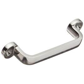 Sugatsune FT 316 Stainless Steel Large Pull Handle, Mirror Finish, Threaded Holes, Rectangular Grip, 6-57/64" Center To Center, 1-31/32" Projection (Pack of 1)