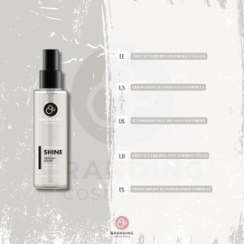 BRANDING COSMETICA Liquid Crystals Bio Veg Smooth&Shine Dry Hair Detangling Double Tips 50 ml