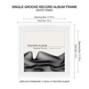 MCS, White 15x15 Inch Single Groove Record Album Frame, 15