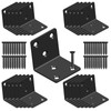 Black Stainless Steel Corner Bracket,Joint Right Angle Bracket,L Shape Heavy