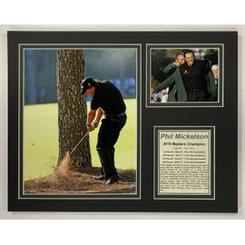 Legends Never Die Phil Mickelson - 2010 Masters Champion - 11" x 14" Unframed Matted Photo Collage