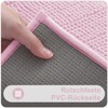 Homaxy Chenille Bathroom Rug, Non-Slip Bath Mat, Washable Bath Mat,