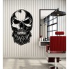 Vinyl Wall Decal Skull Barbershop Skeleton Haircut Beard Stickers Mural