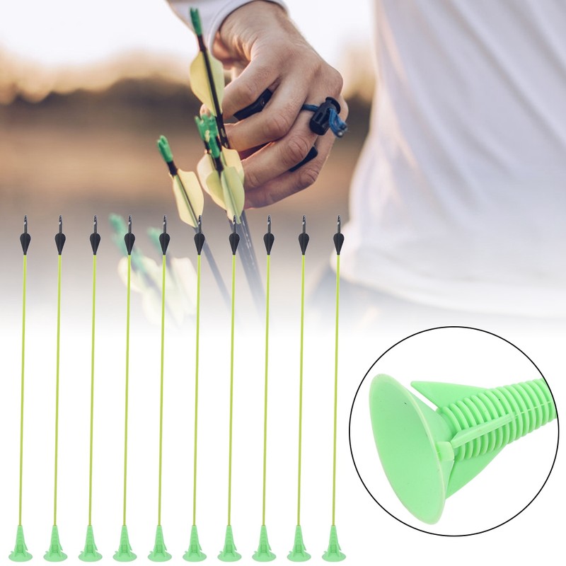 (10 Pcs/set)Rubber Sucker Arrowhead Children Toy Practice Archery Arrowhead Outdoor