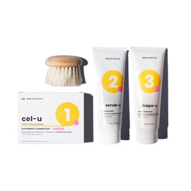 Kit para celulitis con Cepillo Azala Brush + cel-u + scrub-u + shape-u | Reto anti-celulitis 21 días