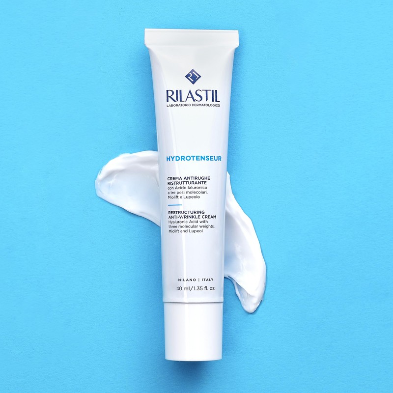 Rilastil Hydrotenseur Anti-Wrinkle Face Cream for Restoration, Light Texture with