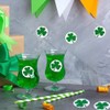 500Pcs St. Patrick's Day Stickers Green Shamrock Clover Stickers Roll