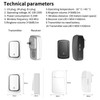 Self-Powered Wireless Doorbell, Black