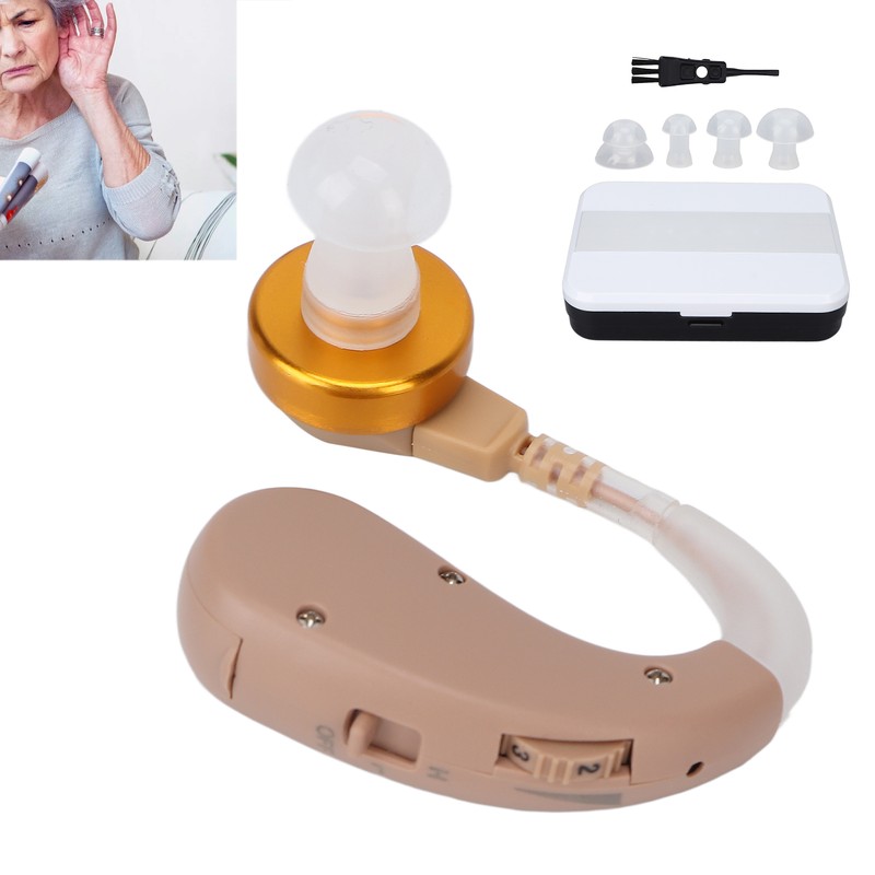 Hearing Aid Earphone Amplifier with Sterilization Box Noise Reduction Ear