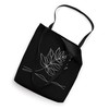 One Line Art Drawing Acacia Leaf Tote Bag