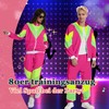 Seawhisper 80s 90s Costume Tracksuit for Adults Men Women, pink-red