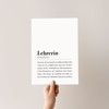 Teacher Poster DIN A4: Teacher Definition