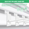 Yauhar 40Pcs 2/4/6/8 Inches White Slatwall Panel Hooks Assortment Set,