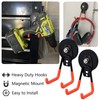 ULIBERMAGNET Magnetic Hooks Heavy Duty,Anti-Scratch Rubber Coated Magnet Hooks for