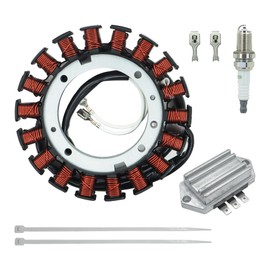 ALRACALL 237878-S 15/20 Amp Stator Replaces for Kohler 54 755 09-S 47-085-02-S Fits for CH18-CH25 CV460 CV490 SV470 SV620 K161 K181 with 25 403 37-S 41-403-10-S 4140309-S Voltage Regulator Rectifier