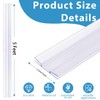 15 Pcs Letter Tracks for Plastic Sign, 40 Inch Clear