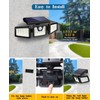 KIBTOY Solar Sensor Outdoor Bright Light Easy to Install, Security