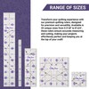 The Quilted Bear Quilting Rulers - Transparent Acrylic Non Slip