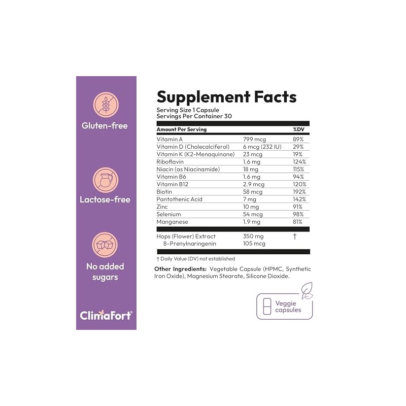 ClimaFort, Menopausia, 60 cápsulas