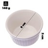 KADAX Soufflé Förmchen, 1 Stück, Ø 9cm Crème Brûlée Schälchen,