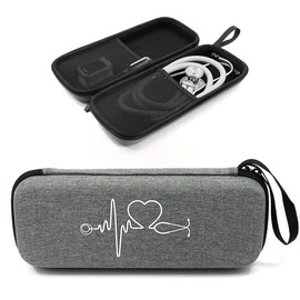 Stethoscope Case, EVA Stethoscope Pouch, Hard Case, Portable, Stethoscope, Storage Pouch, For Home Use, Gray