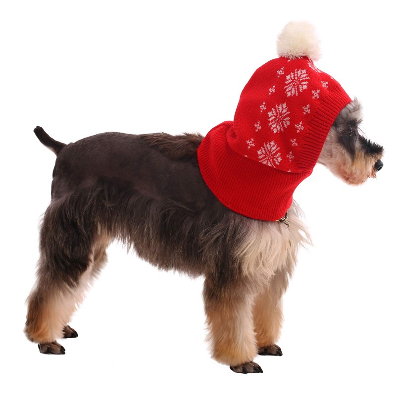 Kuoser Dog Winter Hat, Dog Knitted Hat Pet Christmas Winter