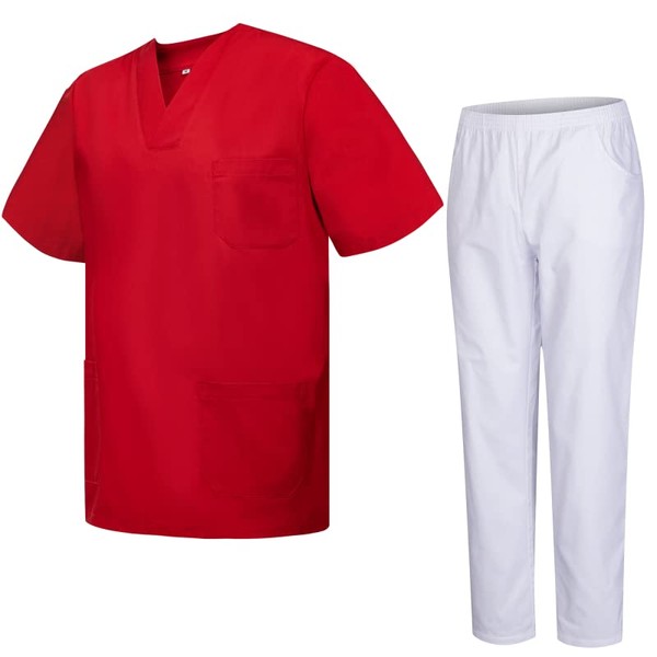 MISEMIYA - Unisex Scrub Set - Medical Uniform with Top