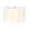 Royal Designs Shallow Drum English Box Pleat Basic Lamp Shade,