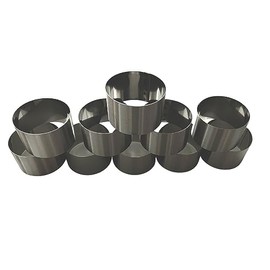 Aro Para Pastel Ø:8cm Altura: 5cm Juego 10 Piezas Acero Inoxidable