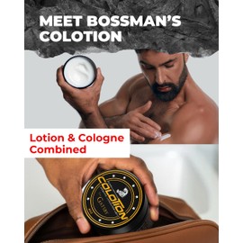 Bossman Colotion 2-in-1 Body Lotion & Cologne for Men - 4 Pcs Variety Pack – Long-Lasting, Hydrating, Soothing Moisturizer for Men – Suits All Skin Types for Daily Use