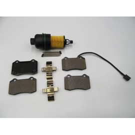 TopEuro replacement rear brake pads + oil filter for Maserati Ghibli Quattroporte #593 HIGH PERFORMANCE