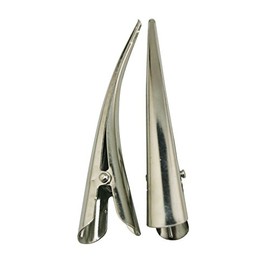 Wuuycoky Hair Clip Color Silvery 81mm In Length without Teeth Pack of 6
