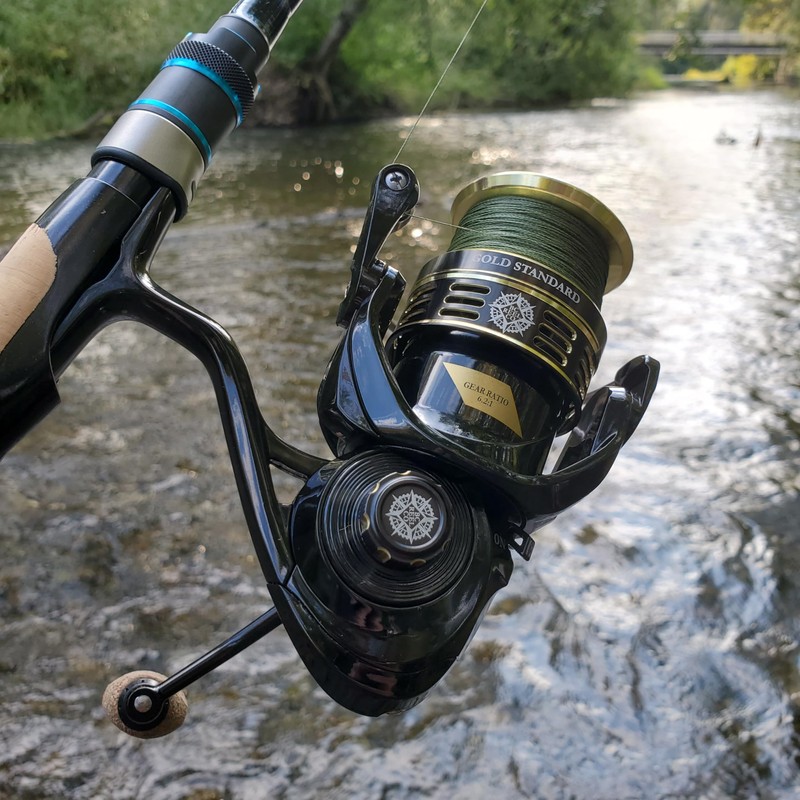 BC Reel Co. Gold Standard Spinning Reel, Freshwater Saltwater Spinning