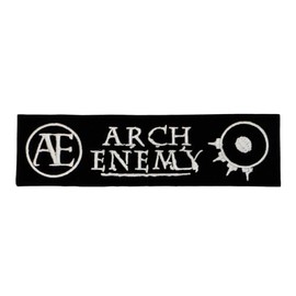 Arch Enemy - Silver Red Small Embroidered Patch for Iron-On Applique Souvenir Accessories